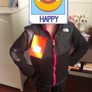 North face kids small 5/6 Denali fleece two tone